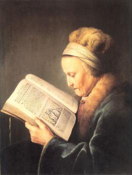 格裡特 道 Old Woman Reading 格裡特 道 Old Woman Reading